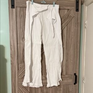 Chic White Wide Leg Pants